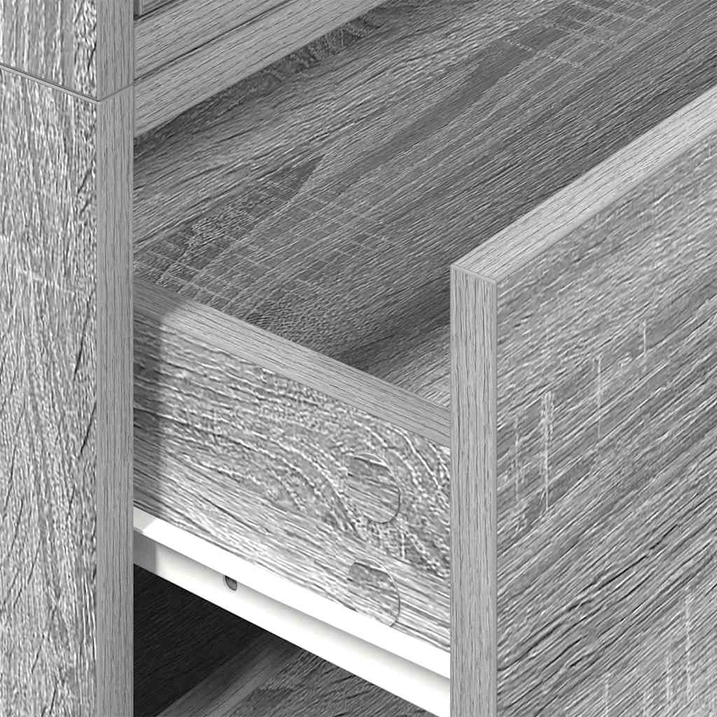 Ormari s 2 ladice 2 kom boja hrast 60x31x40cm konstruirano drvo