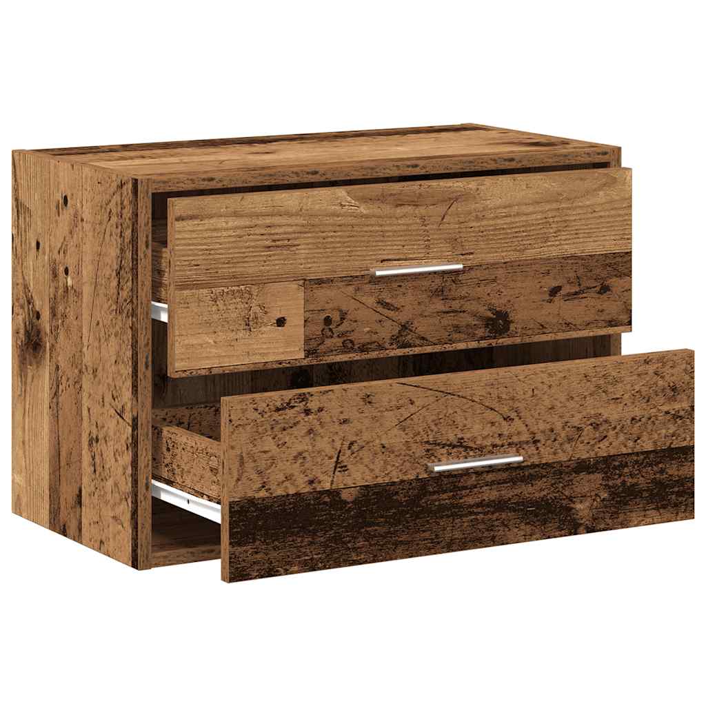 Ormarić s 2 ladice boja drva 60x31x40 cm konstruirano drvo
