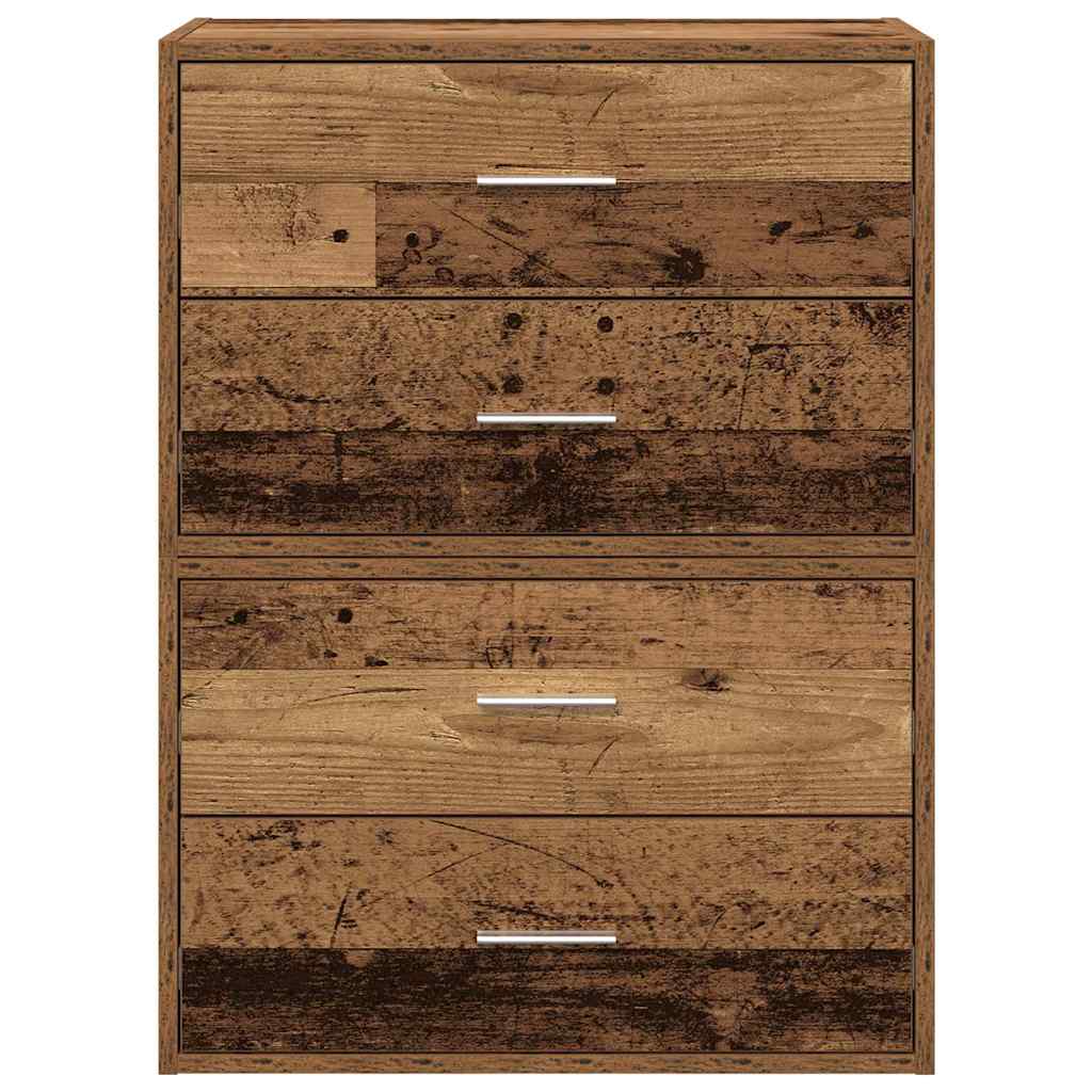 Ormari s 2 ladice 2 kom boja drva 60x31x40 cm konstruirano drvo