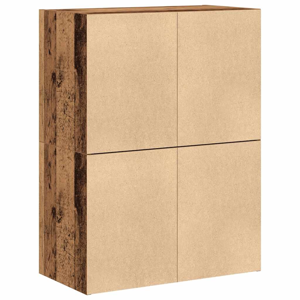 Ormari s 2 ladice 2 kom boja drva 60x31x40 cm konstruirano drvo