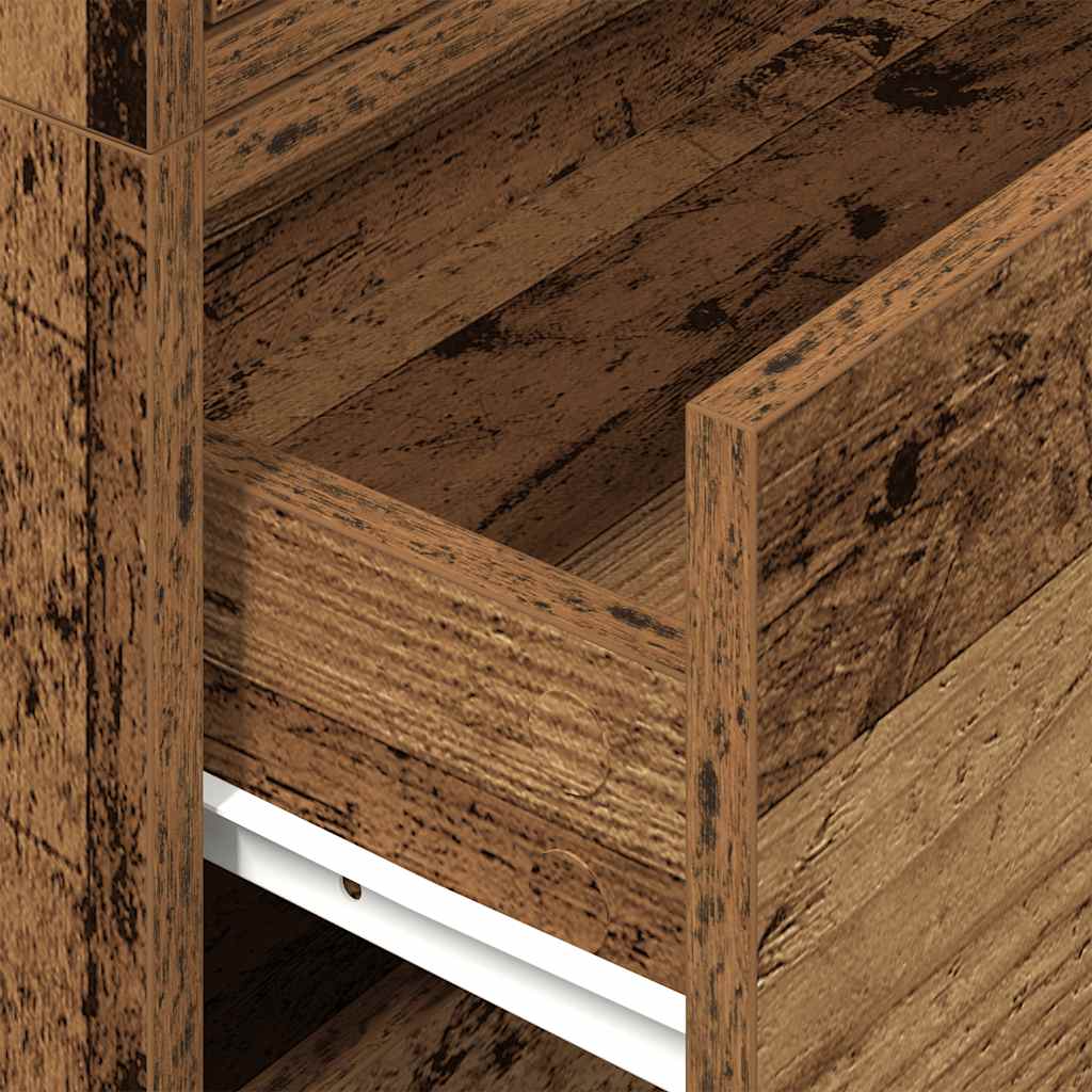 Ormari s 2 ladice 2 kom boja drva 60x31x40 cm konstruirano drvo