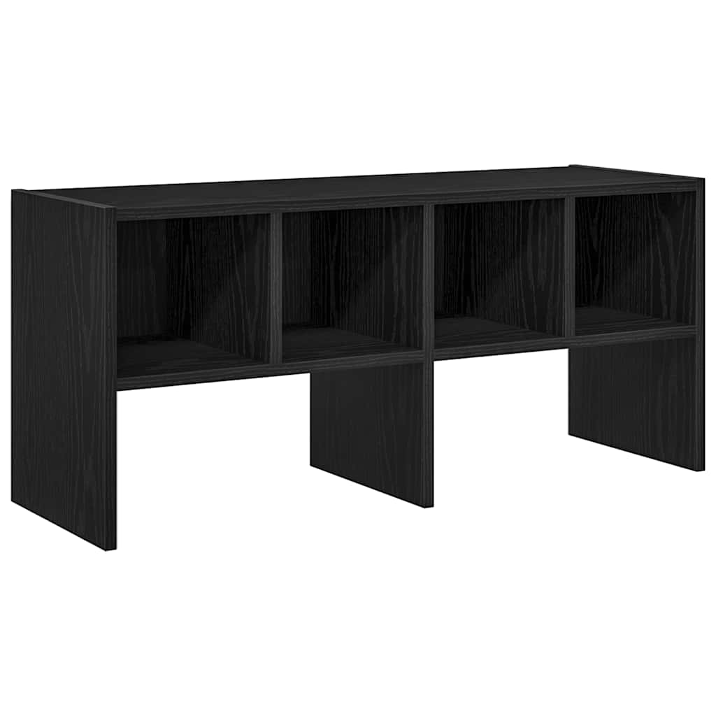 Stalak za cipele koji se može složiti crni hrast 89,5x30x40 cm