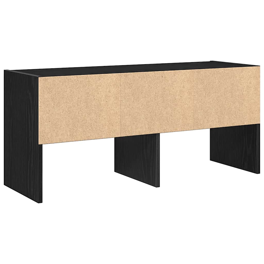 Stalak za cipele koji se može složiti crni hrast 89,5x30x40 cm