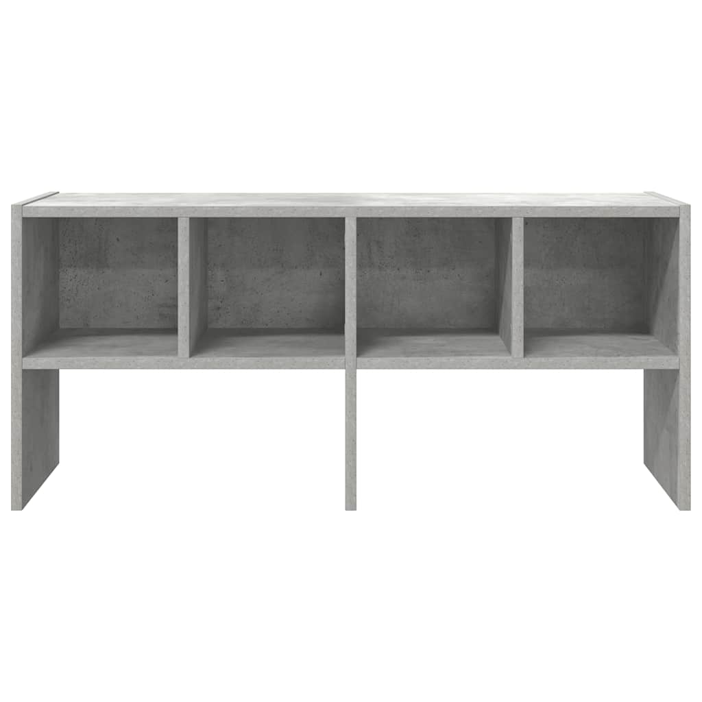 Stalak za cipele koji se može složiti beton sivi 89,5x30x40 cm