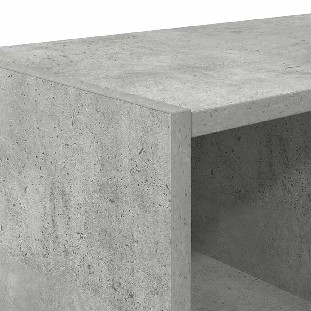 Stalak za cipele koji se može složiti beton sivi 89,5x30x40 cm