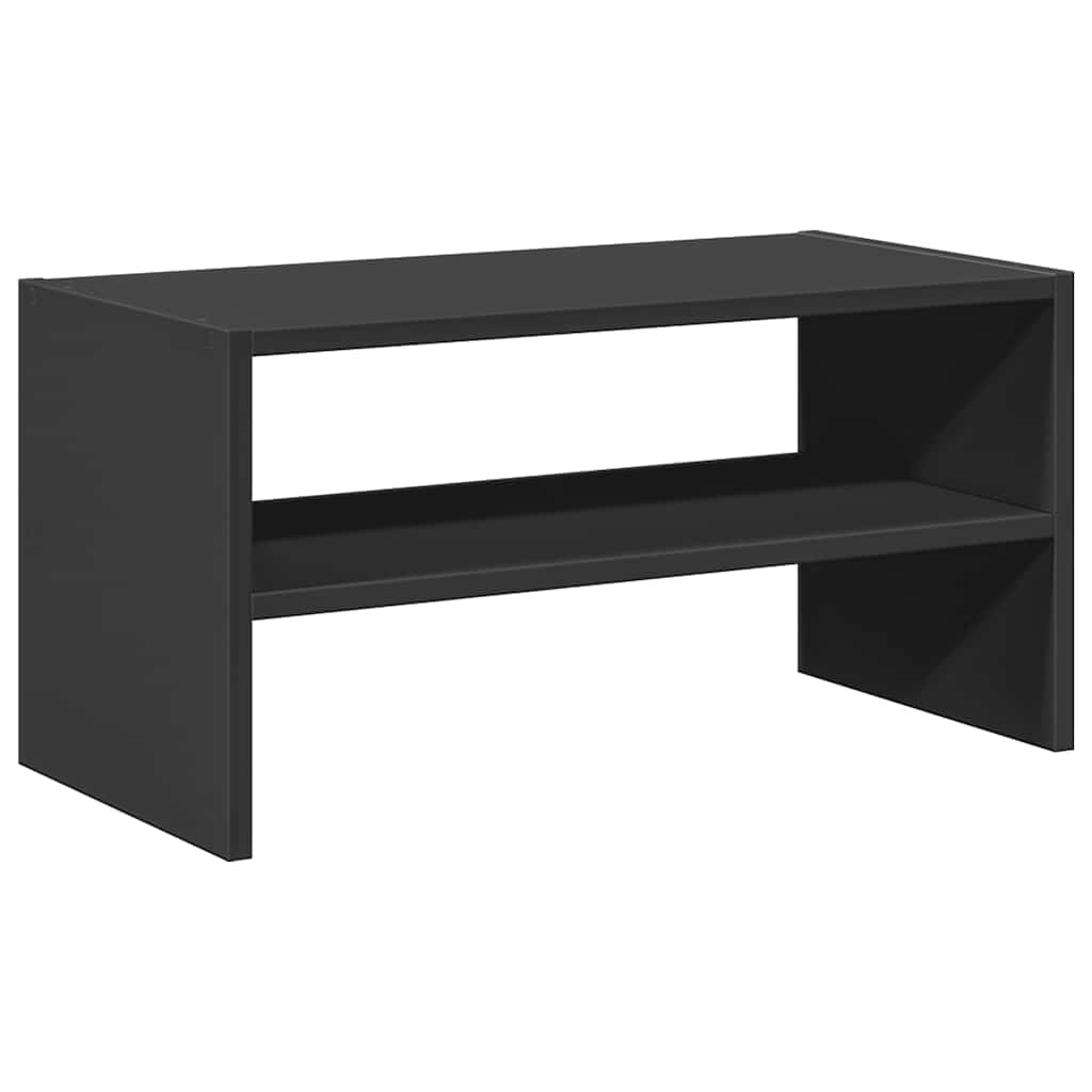 Stalak za cipele koji se može složiti crni hrast 60x30x30,5 cm