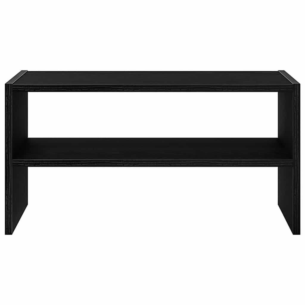 Stalak za cipele koji se može složiti crni hrast 60x30x30,5 cm