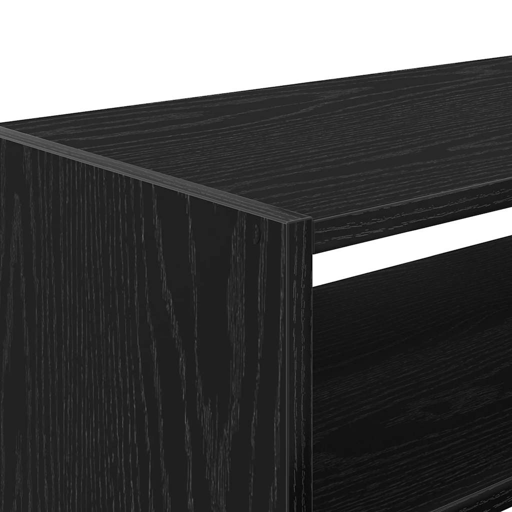 Stalak za cipele koji se može složiti crni hrast 60x30x30,5 cm