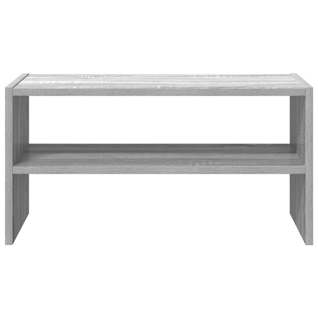 Stalak za cipele koji se može složiti sivi Sonoma 60x30x30,5 cm