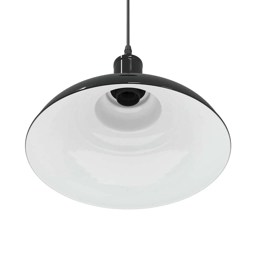 Visilica podesiva po visini E27 sjajno crna Ø 31 cm metal