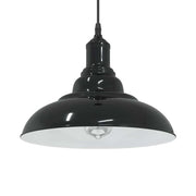 Visilica podesiva po visini E27 sjajno crna Ø 31 cm metal