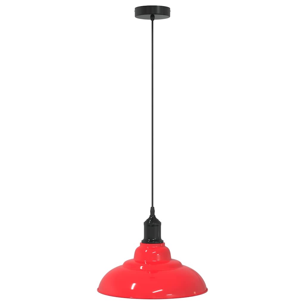 Visilica podesiva po visini E27 sjaj crvena Ø 31 cm metal