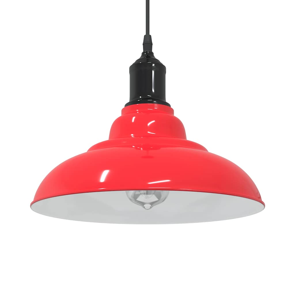 Visilica podesiva po visini E27 sjaj crvena Ø 31 cm metal