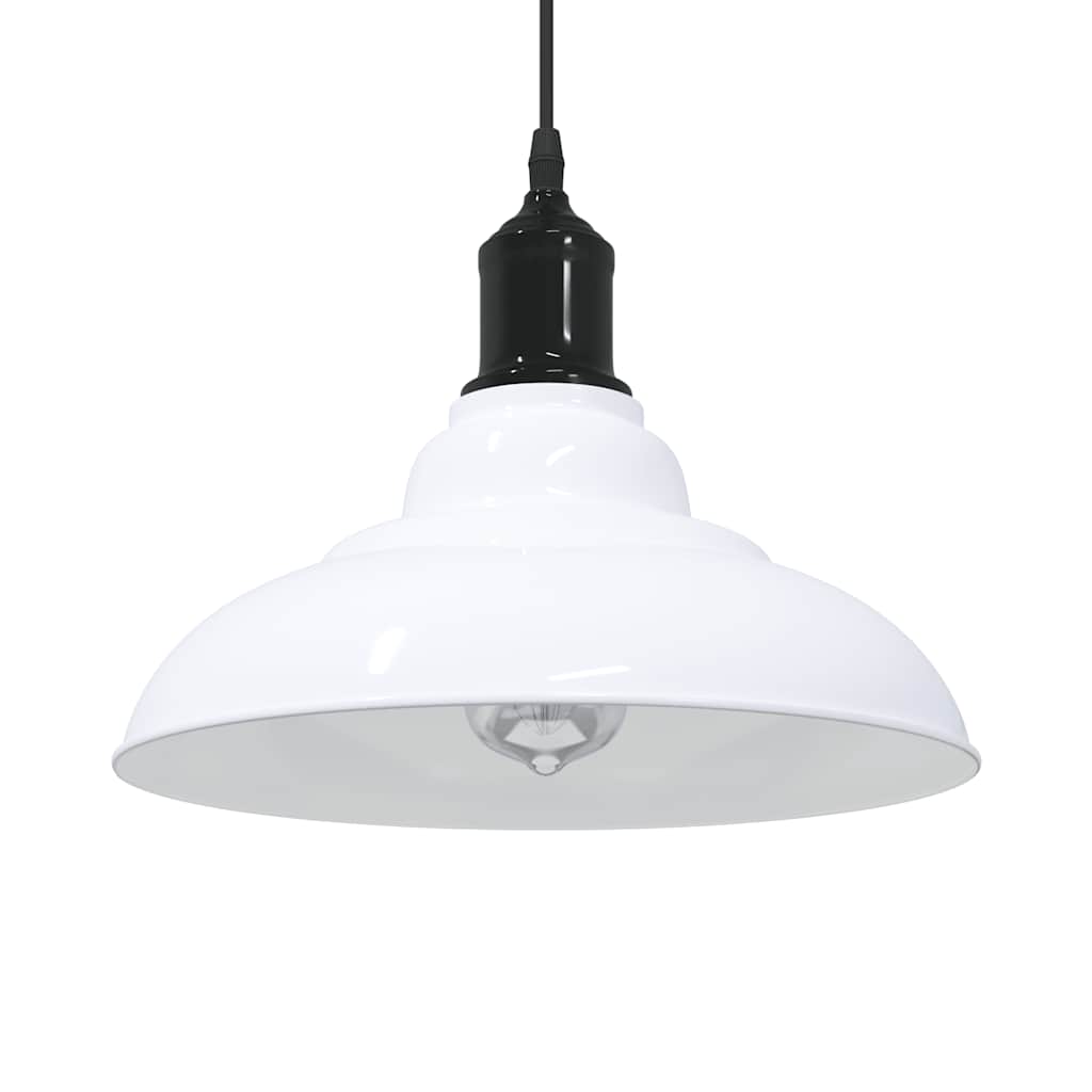 Visilica podesiva po visini E27 sjajno bijela Ø 31 cm metal