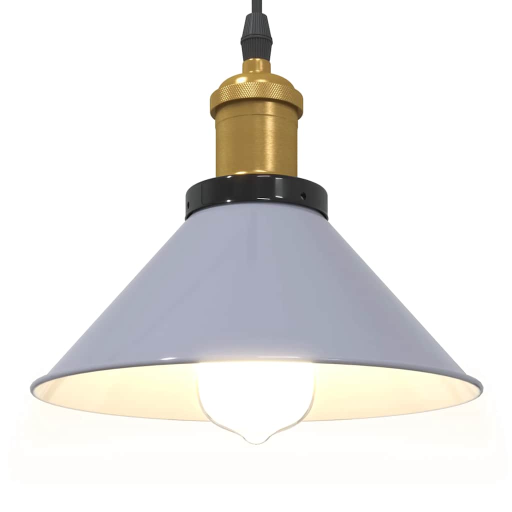 Visilica podesiva po visini E27 sjajno siva Ø 22 cm metal