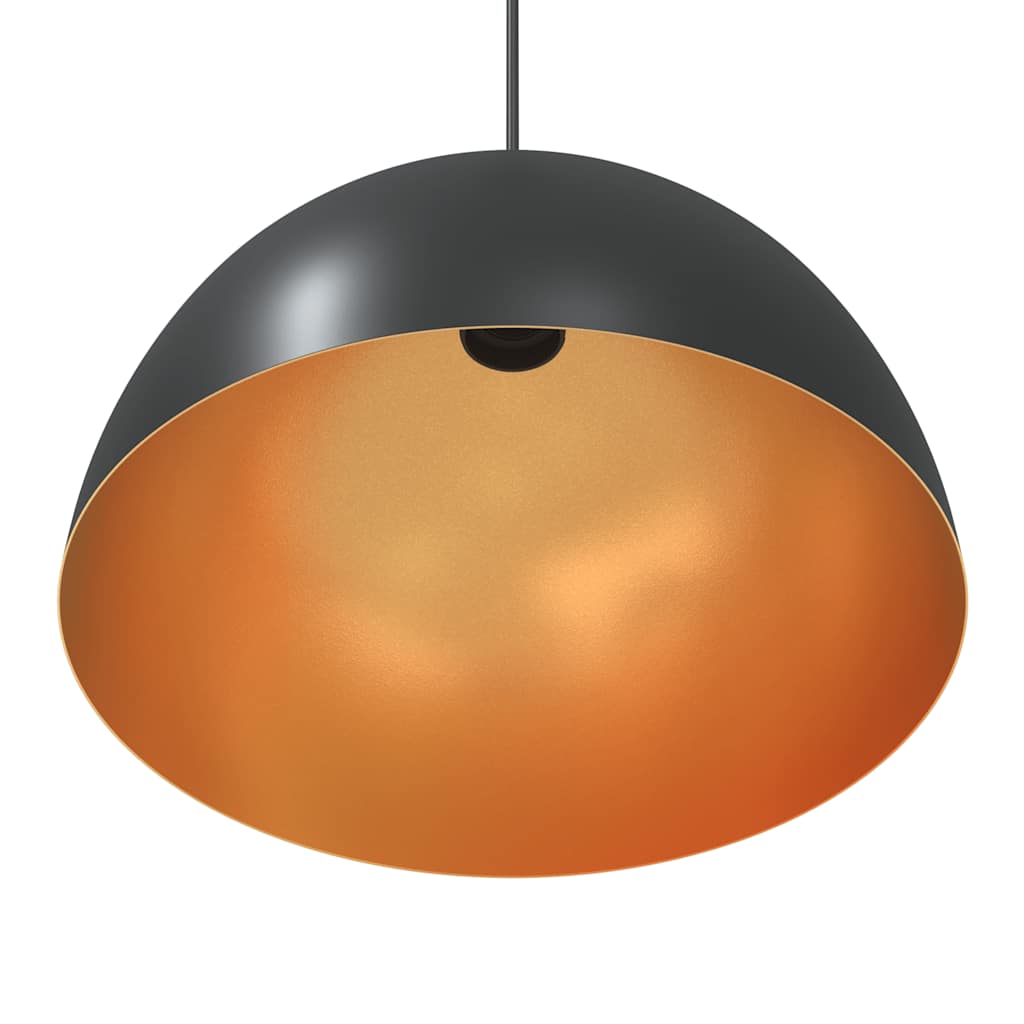 Viseće svjetiljke 2 kom podesive visine E27 crne Ø 30 cm metal