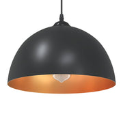 Viseće svjetiljke 2 kom podesive visine E27 crne Ø 30 cm metal