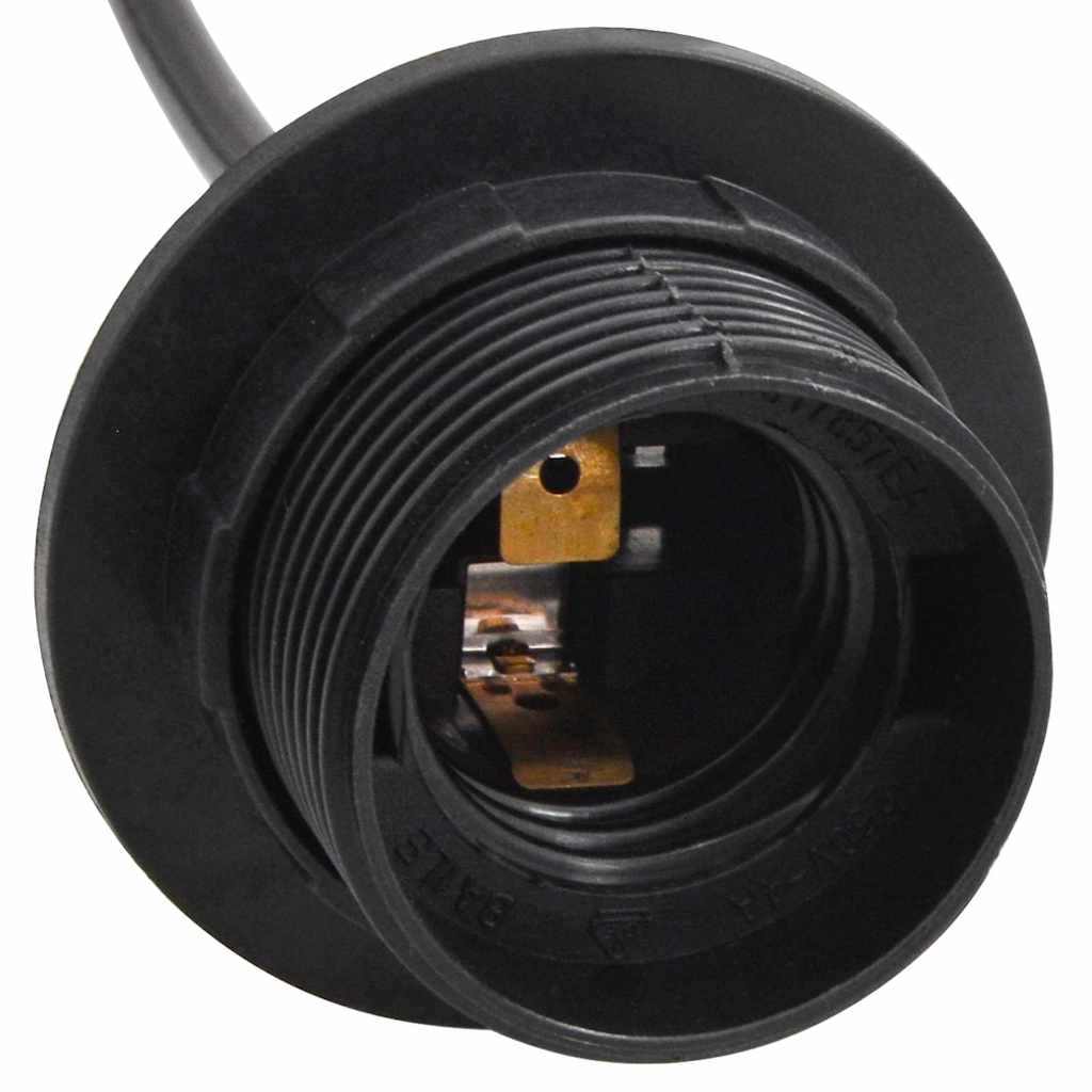 Visilica sa 6 grla E27 crni metal