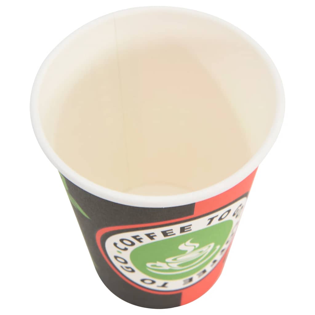 Papirnate šalice za kavu 1000 kom 12 oz 300 ml crvene i crne