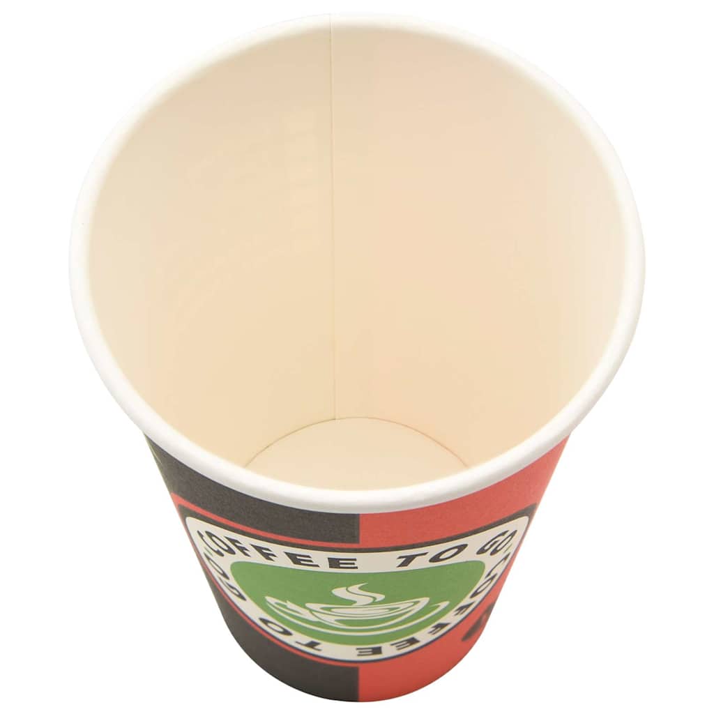 Papirnate šalice za kavu 1000 kom 16 oz 400 ml crvene i crne