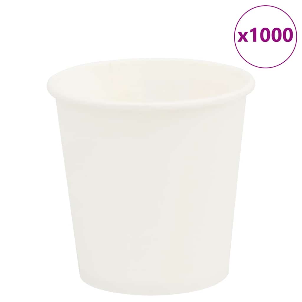 papirnate šalice za kavu 1000 kom 4 oz 100 ml bijele
