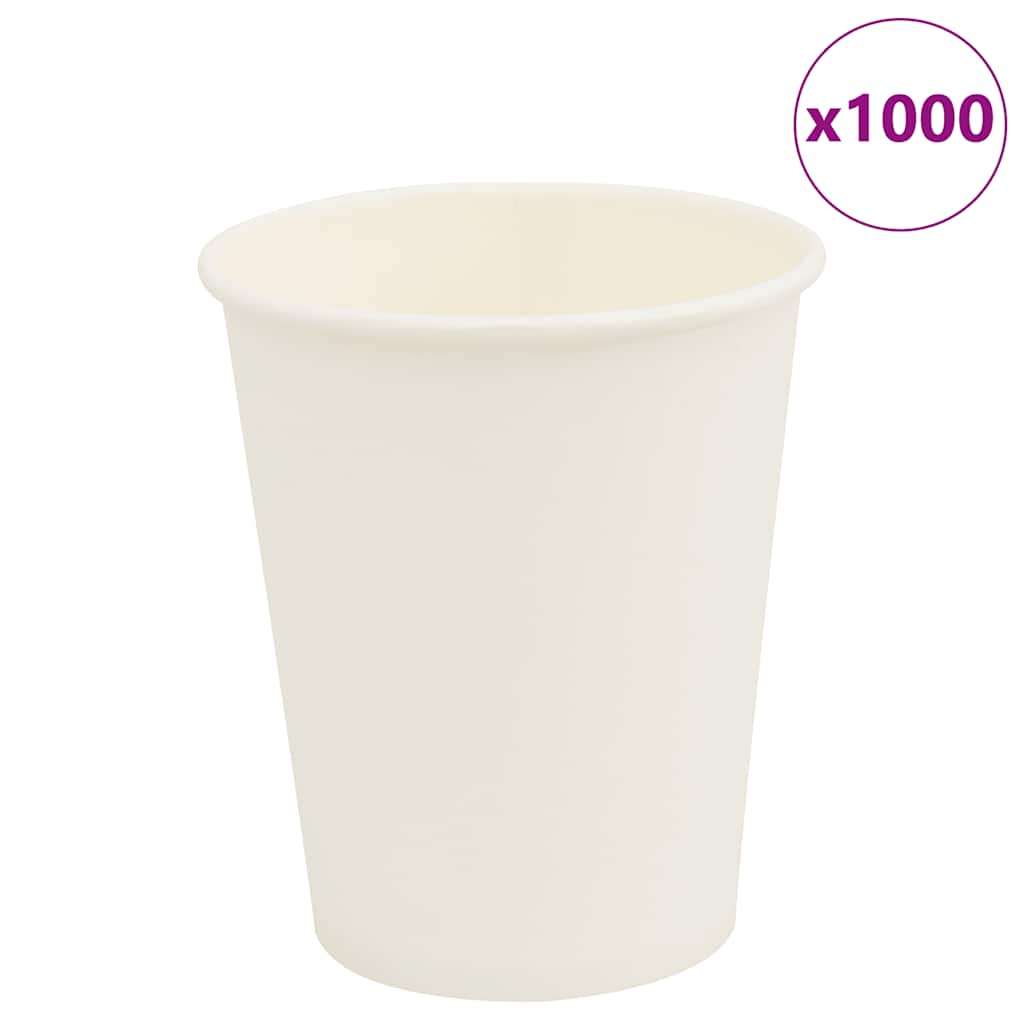 papirnate šalice za kavu 1000 kom 8 oz 200 ml bijele