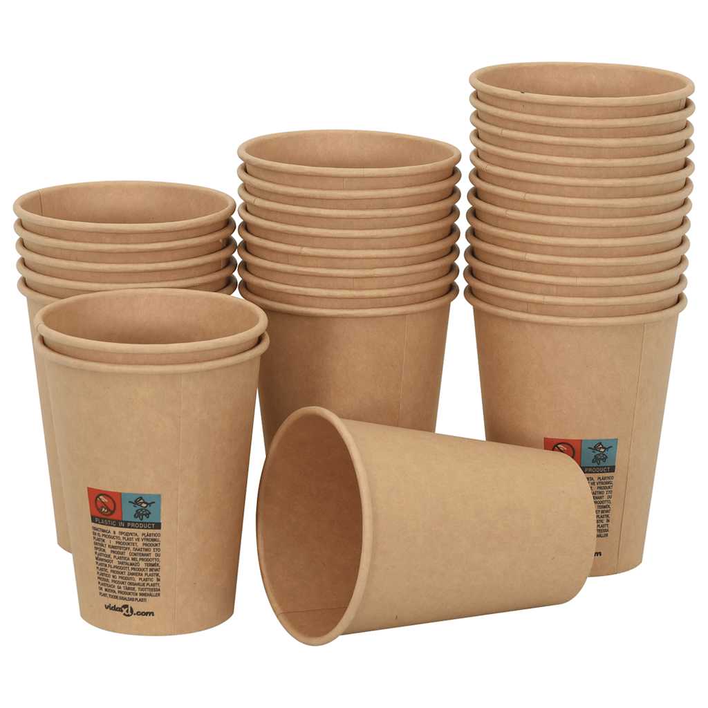 papirnate šalice za kavu 1000 kom 12 oz 300 ml smeđe