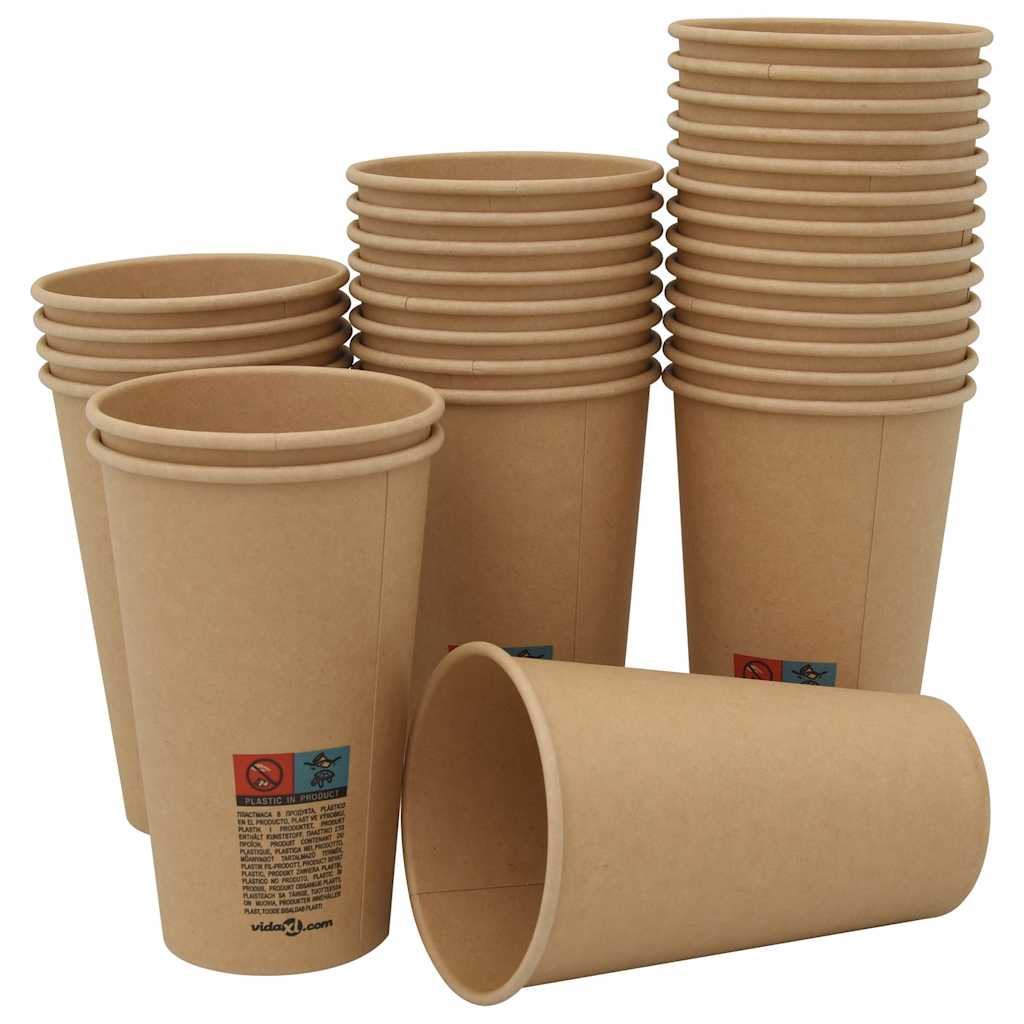 papirnate šalice za kavu 1000 kom 16 oz 400 ml smeđe