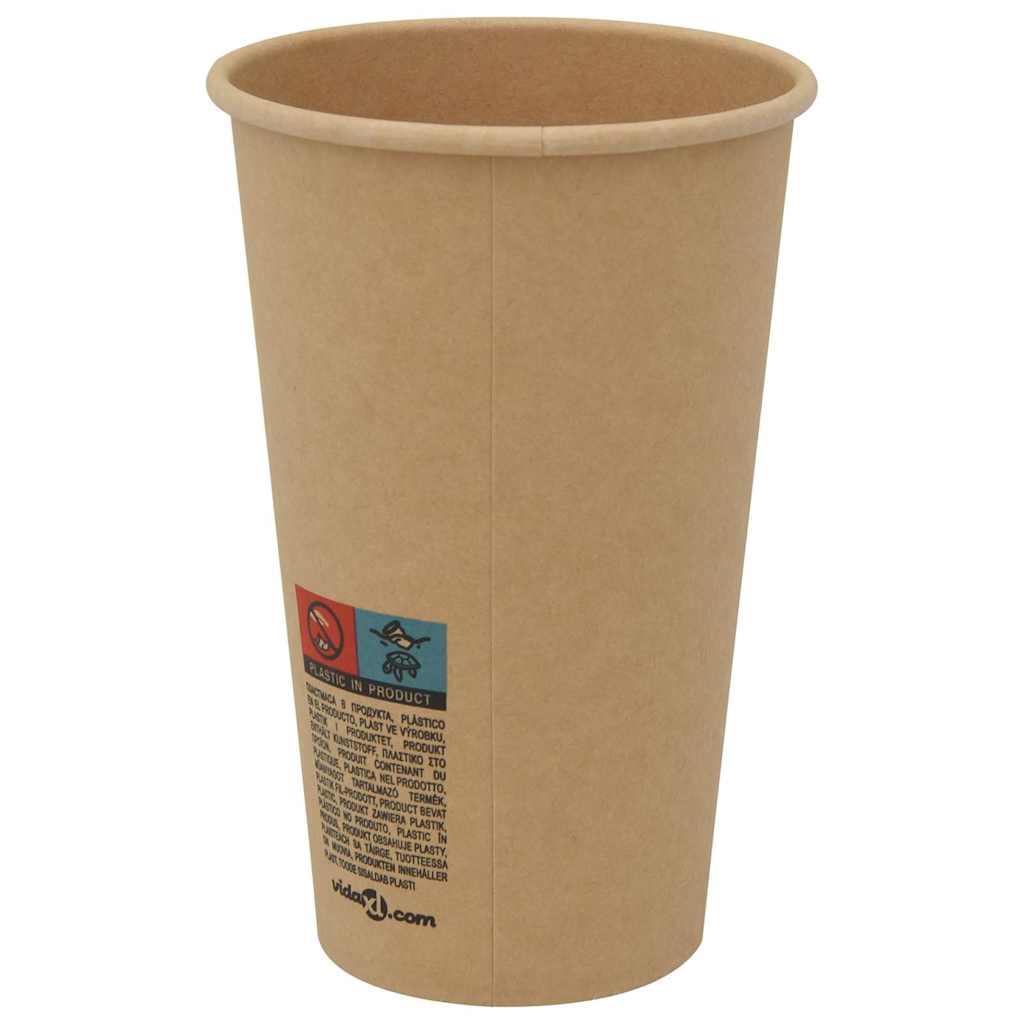 papirnate šalice za kavu 1000 kom 16 oz 400 ml smeđe