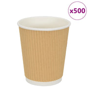 papirnate šalice za kavu 500 kom 8 oz 200 ml smeđe