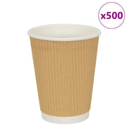 papirnate šalice za kavu 500 kom 12 oz 300 ml smeđe