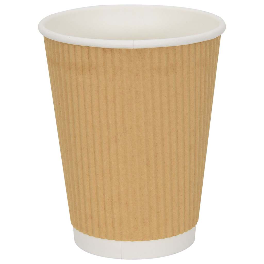 papirnate šalice za kavu 500 kom 12 oz 300 ml smeđe