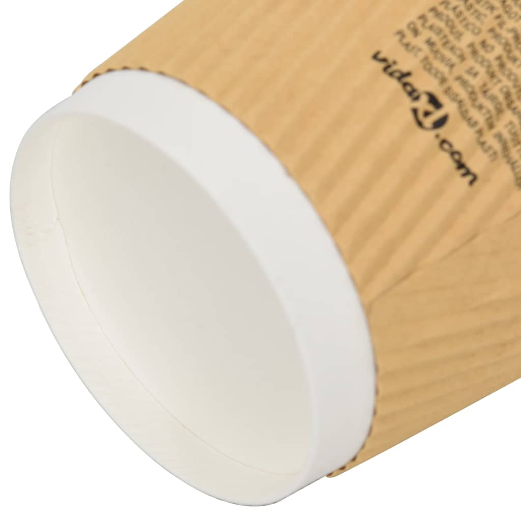 papirnate šalice za kavu 500 kom 12 oz 300 ml smeđe