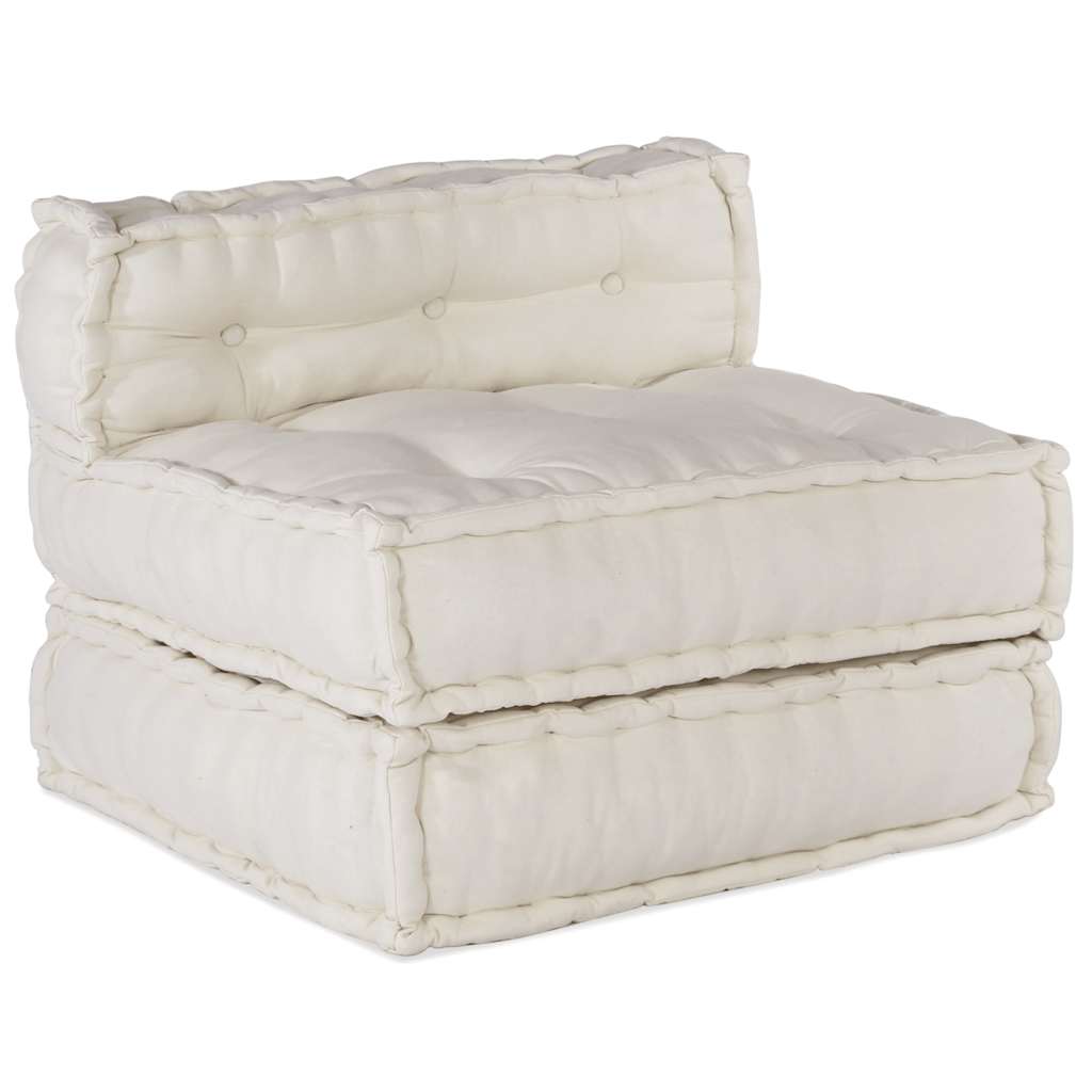Modularna sofa krem boje 70x70x54, tkanina
