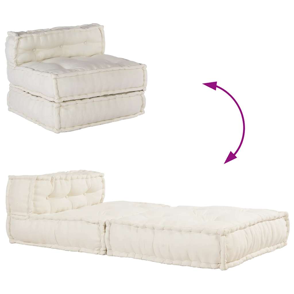 Modularna sofa krem boje 70x70x54, tkanina