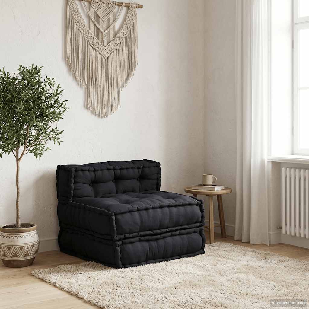 Modularna sofa Antracit 70x70x54 Tkanina