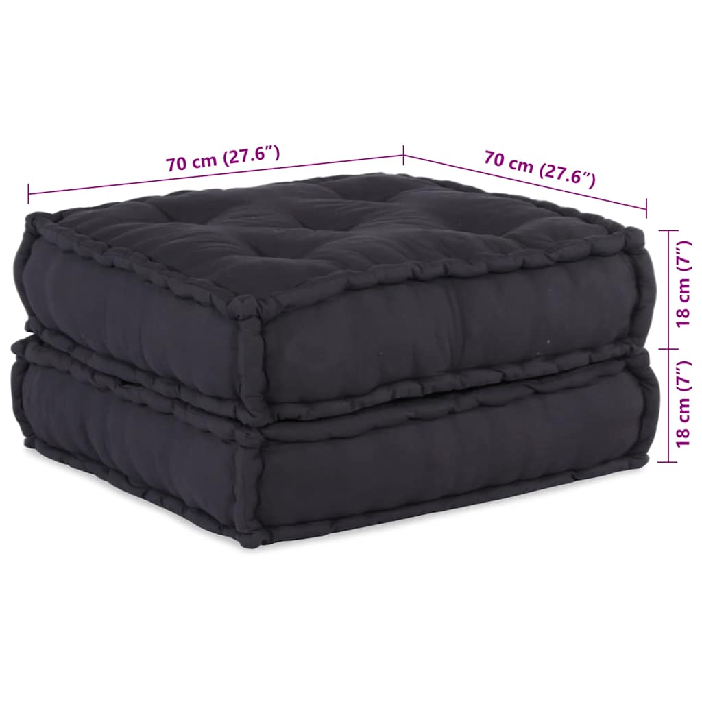 Modularna sofa Antracit 70x70x36 Tkanina