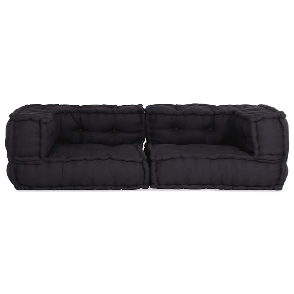 Modularna sofa s 2 sjedišta Antracit 140x70x36 Tkanina