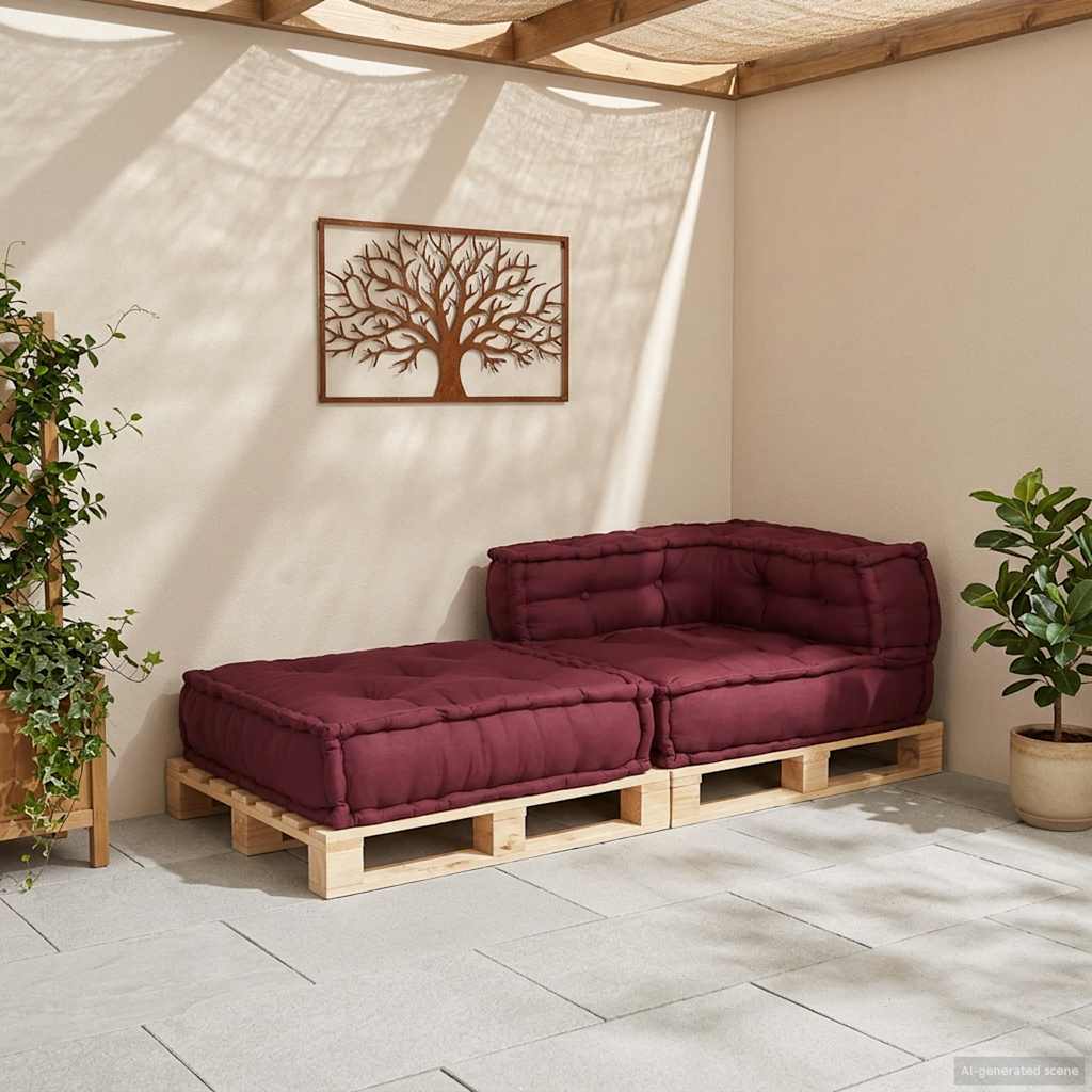 Modularna sofa kestenjasta 70x70x54 Tkanina