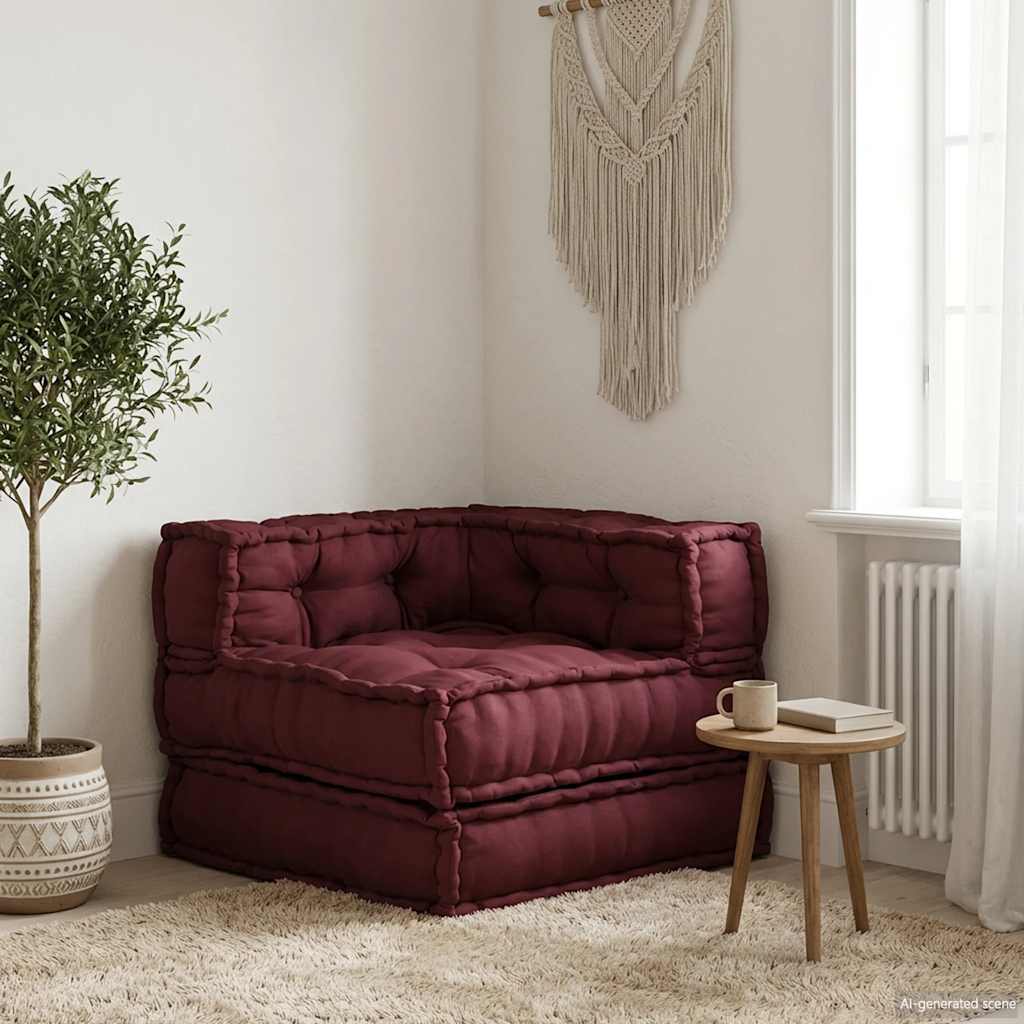 Modularna sofa kestenjasta 70x70x54 Tkanina