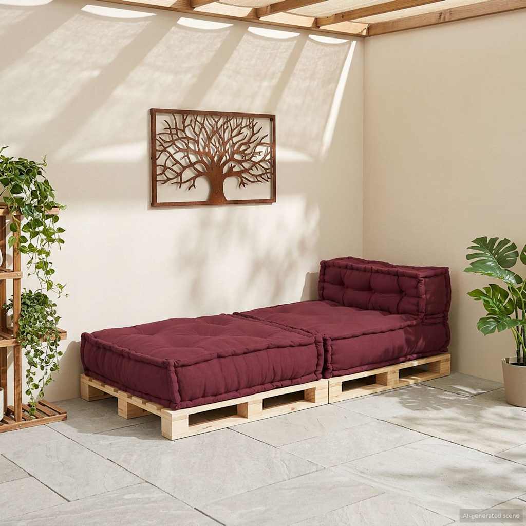 Modularna sofa kestenjasta 70x70x54 Tkanina