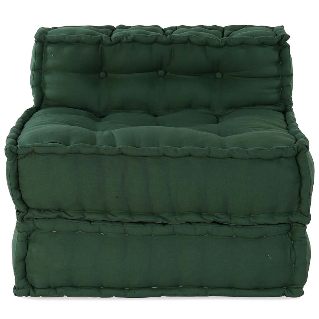 Modularna sofa zelena 70x70x54 tkanina