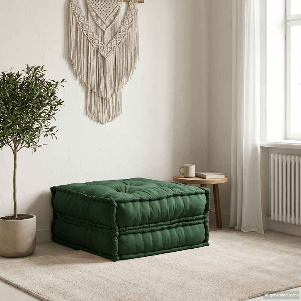 Modularna sofa zelena 70x70x36 tkanina
