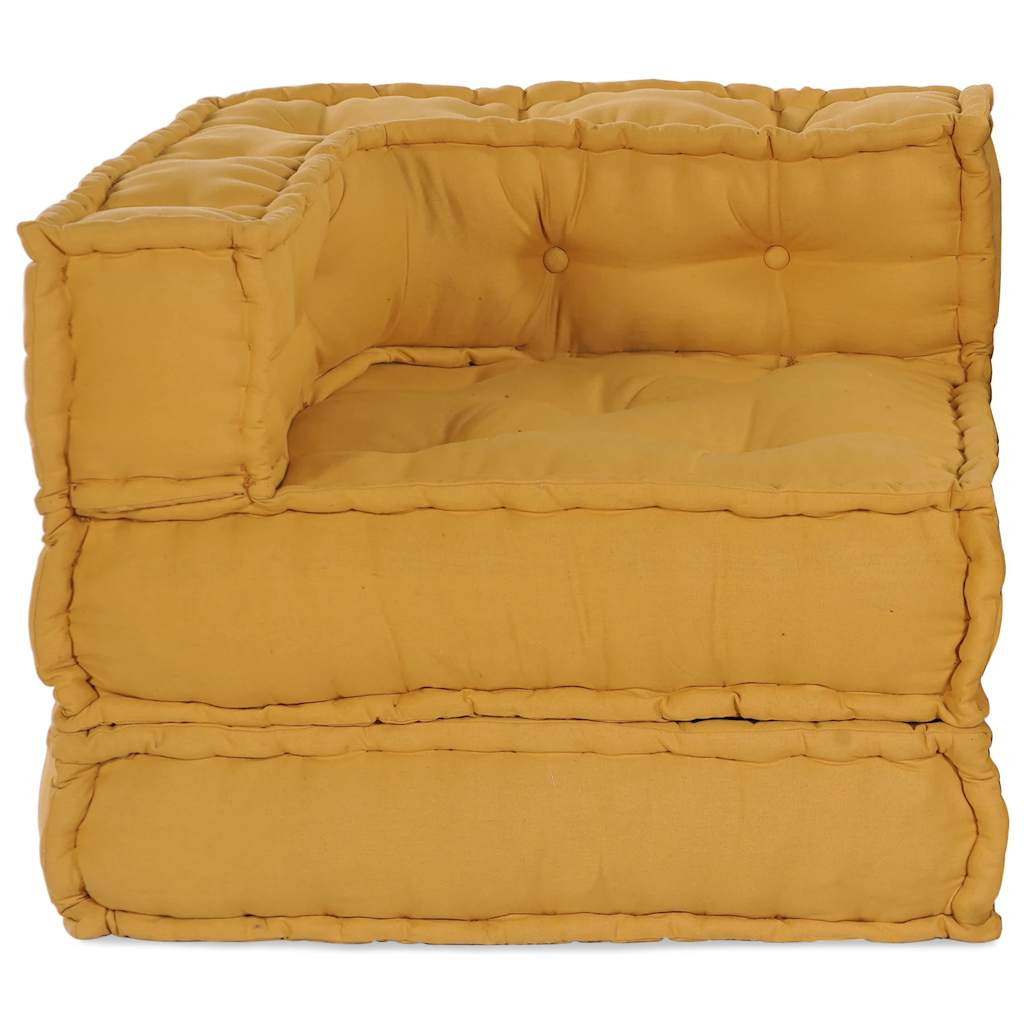 Modularna sofa žuta 70x70x54 tkanina