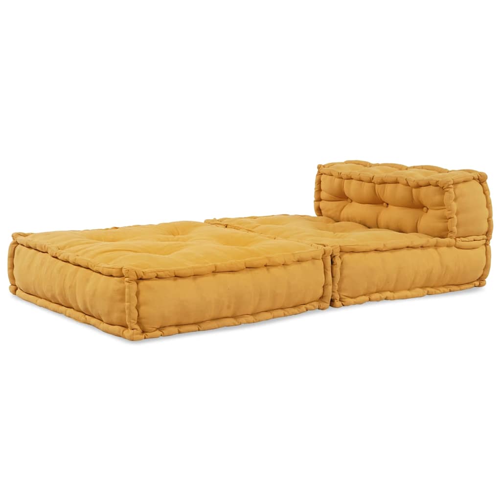 Modularna sofa žuta 70x70x54 tkanina