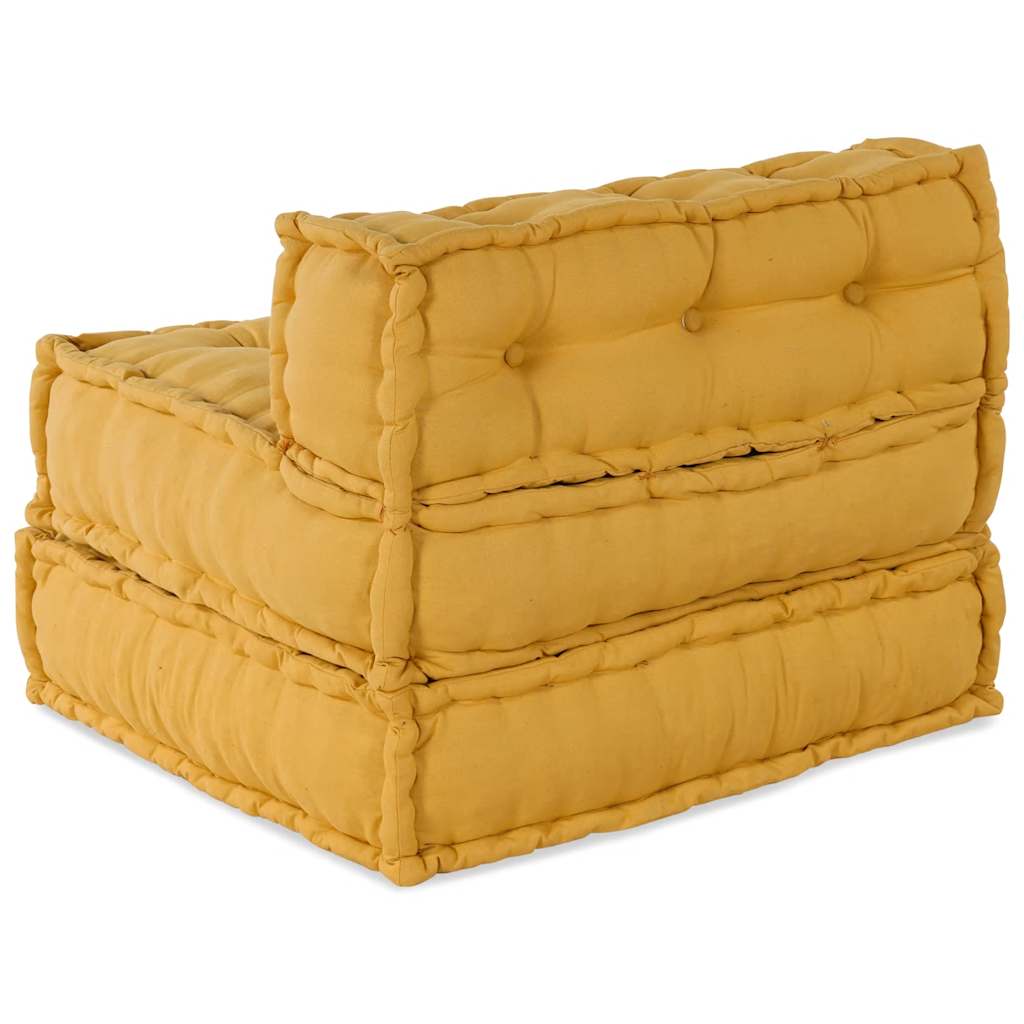 Modularna sofa žuta 70x70x54 tkanina