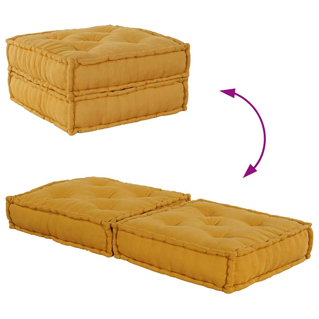 Modularna sofa žuta 70x70x36 tkanina