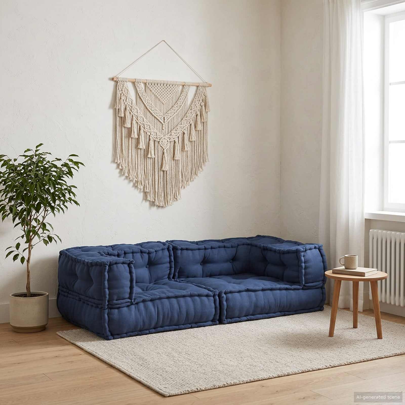 Modularna sofa 3 pcs Indigo 140 x 70 x 36 cm Tkanina