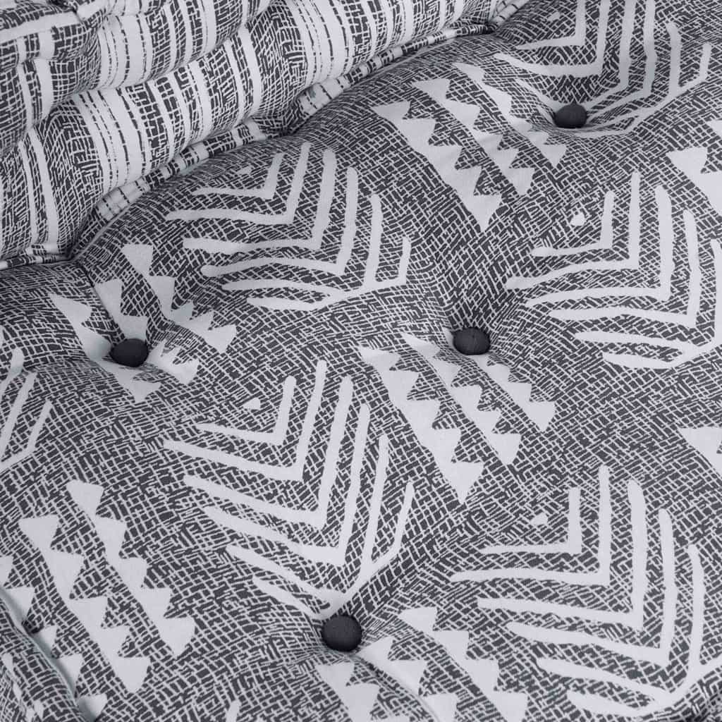 Modularna sofa Sivi Print 70 x 70 x 56 cm Tkanina