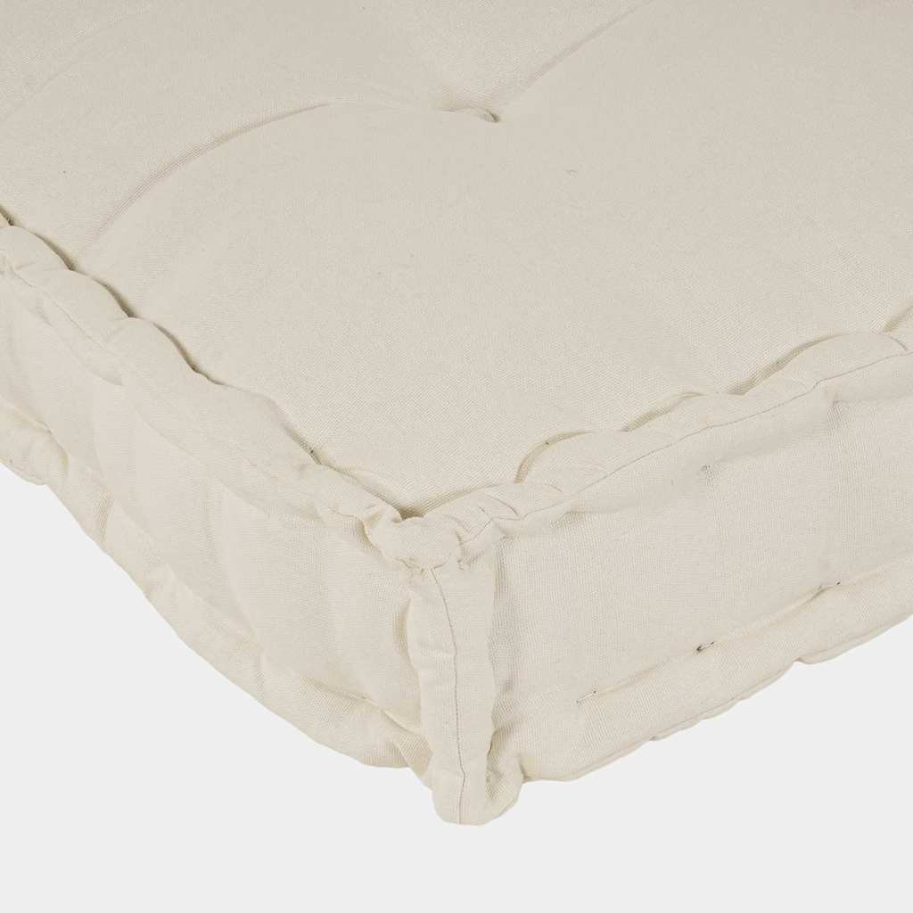 Jastučić za paletni kauč 2 pcs Krem 120 x 80 x 38 cm Tkanina